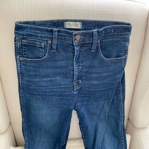 Madewell dark wash skinny jeans